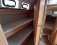 Dufour 520 interior, Double bunks bed