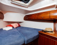 Bavaria 44 interior, Standard Double Long beds Cabin