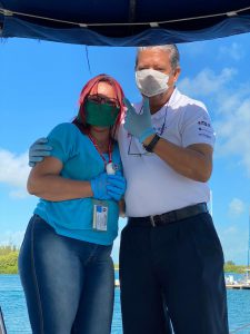 Doctors in Cayo Largo Marina, Cuba 3rd March 2020