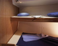 Bavaria 46 Cruiser interior, Double bunks bed