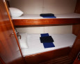 Bavaria 50 Cruiser interior, Double bunks bed
