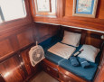 21-metre traditional Greek gullet interior, Double Cabin with private bathroom