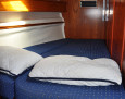 Sun Odissey 49 interior, Double cabin front or rear