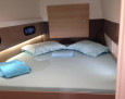 Bali 4.1 interior, Double cabin with bathroom shared with skipper