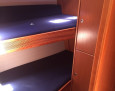 Bavaria 51 interior, Double bunks bed
