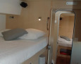 Catamaran Roulette Seychelles interior, Double bunks bed