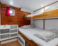 Classic Motor Sailer interior, Triple Cabin (Main Deck)