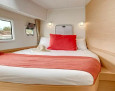 Comfort Class Catamaran – 4 Ensuite Cabins with A/C, Skipper & Host interior, Double cabin