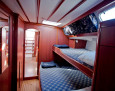 Ocean Star 56.1 interior, Double bunks bed