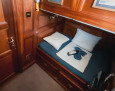 21-metre traditional Greek gullet interior, Double Cabin with private bathroom