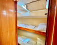Bavaria 50 interior, Double bunks bed