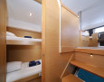 Dufour 48 interior, Bunk bed cabin