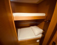 Dufour 48 interior, Bunks bed cabin