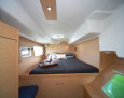 Catamaran Roulette from 42ft to 44ft of length interior, Forward double cabin standard