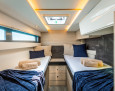 Leopard 50 interior, Standard Twin Cabin