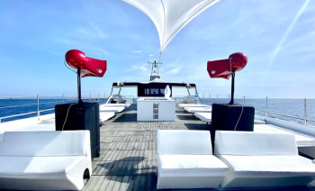 Ibiza Full Day Catamaran Event from Playa d’en Bossa to Cala Jondal