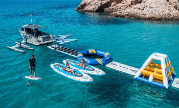 Ibiza Full Day Catamaran Event from Playa d’en Bossa to Cala Jondal