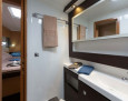 Helia 44 interior, Double cabin front or rear