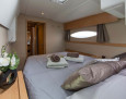 Helia 44 interior, Double cabin front or rear
