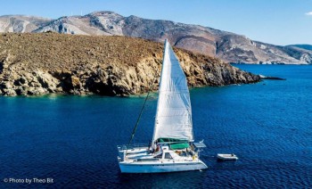 Catamaran Cruise from Santorini to Naxos