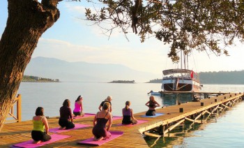 Yoga cruise along Cleopatra Coast. Yoga, Hiking. Excursions & Sailing