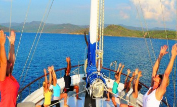 Yoga cruise along Cleopatra Coast. Yoga, Hiking. Excursions & Sailing