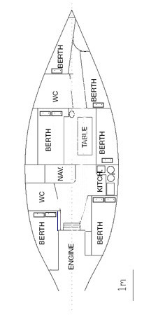 0 Oceanic Sailboat 22 mt