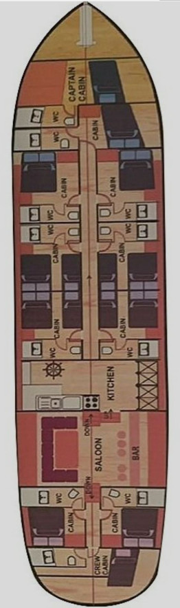 1998 Three-masted wooden gulet