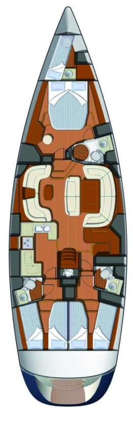 2008 Sun Odyssey 54 DS 3 cabins