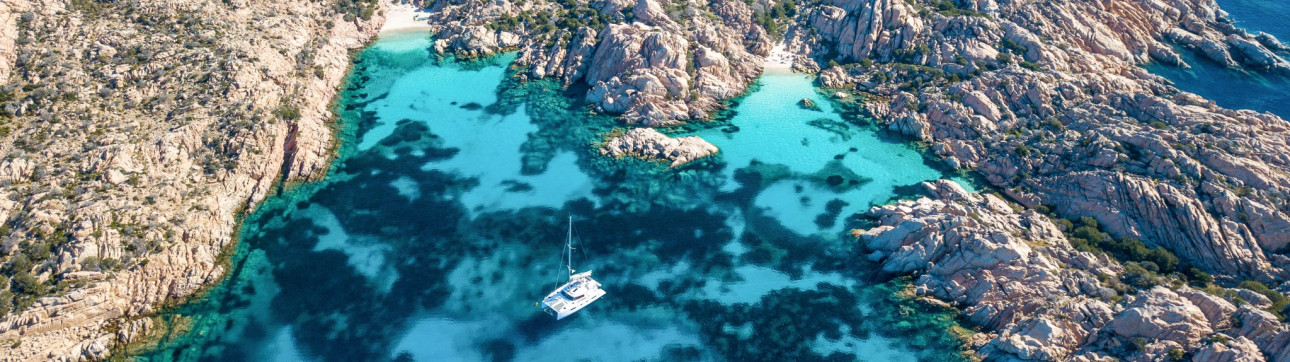 Deluxe Catamaran Cabin Charter in Sardinia and Corsica - cover photo