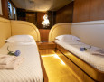 Cantieri di Pisa - AKHIR 27 interior, Double bunks bed