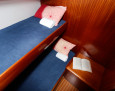 Bavaria 44 interior, Double bunks bed